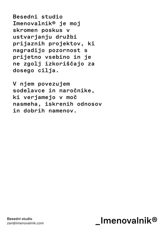 Besedni studio Imenovalnik