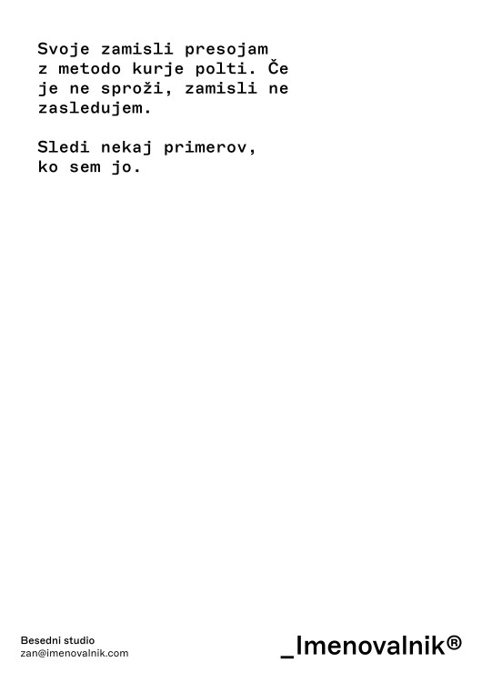 Besedni studio Imenovalnik